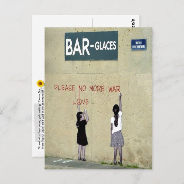 Inga fler Krig/Kärlek, Normandie, Frankrike - Vykort (Fram/baksida)