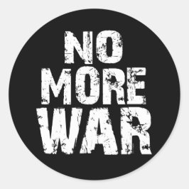 Inga fler Krig Runt Klistermärke