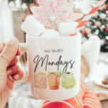 Inga fler måndagar Personlig Pension Kaffemugg<br><div class="desc">Pension Gift Mugg: Inga fler måndagar. Fira nästa kapitel i stil med denna moderna, minimalistiska Cocktail-samling i Pension Party! Den här designen är idealisk för att hedra alla som går in i den spännande världen i pension. Den har ett chic handskript-teckensnitt som parats med tre klara vattenfärgscocktails. Oavsett om du...</div>