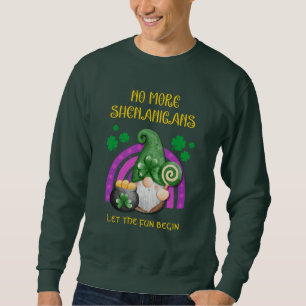 INGA FLER SHENANIGANS St patricks day Unisex Lång Ärmad Tröja