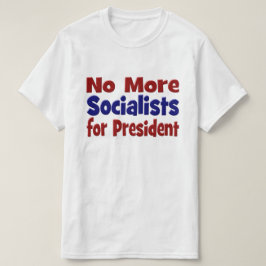 Inga fler socialister har skrivit blått ljus t-shirt