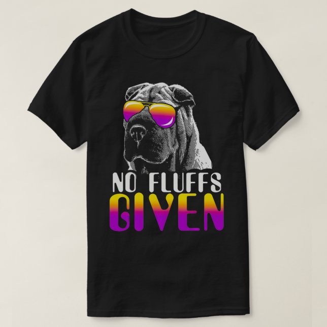Inga fluffs givna SharPei Sunglasses Cute SharPei T Shirt (Design framsida)