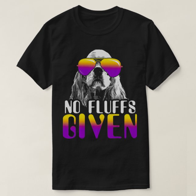 Inga fluffs med Cocker Spain Sunglasses Cute Hund T Shirt (Design framsida)