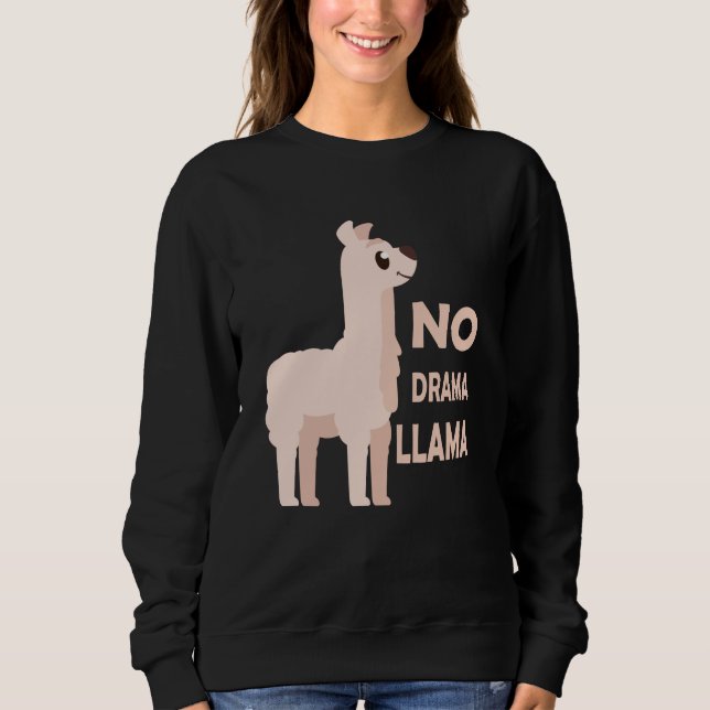 Inga För barn för Drama LLama Cute Animals T Shirt (Framsida)