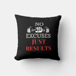 Inga föreställningar bara Resultat-Motivational Fi Kudde