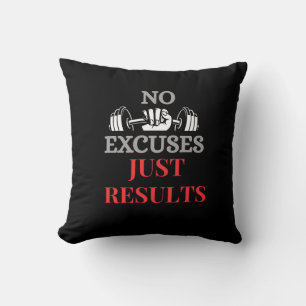 Inga föreställningar bara Resultat-Motivational Fi Kudde