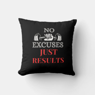 Inga föreställningar bara Resultat-Motivational Fi Kudde
