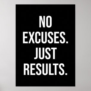 Inga föreställningar, bara resultat - Motivering Poster