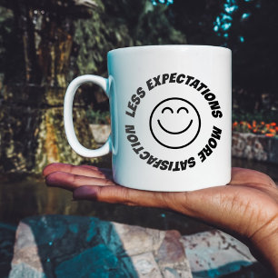 Inga förväntningar kaffemugg