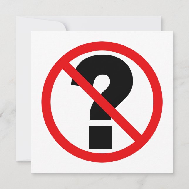 Inga frågor (Framsida)