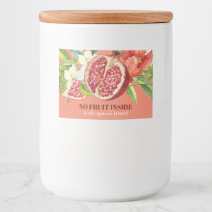 Inga frukter, endast Speciella granulat Mat Etiketter