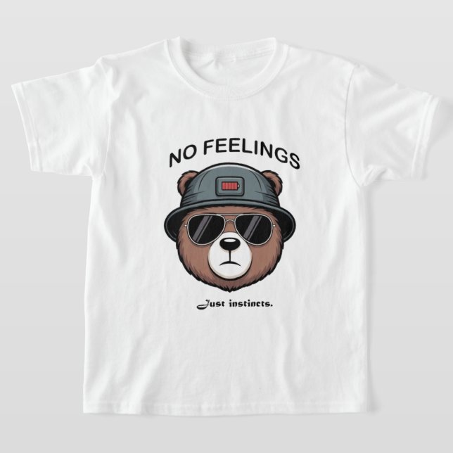 Inga funktioner, bara instinkter - grafik med Tuff T Shirt (Laydown)