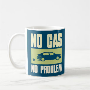Inga gasproblem - ägare av elbilar kaffemugg