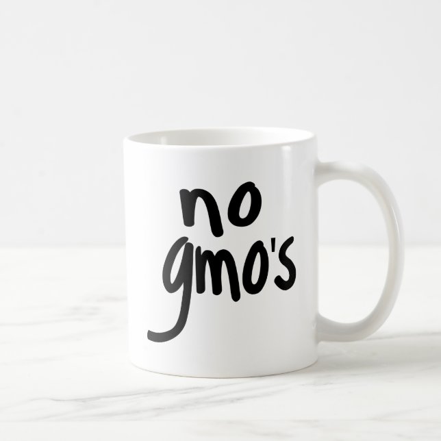 Inga genetiskt modifierade organismer (GMO) skydda Kaffemugg (Höger)