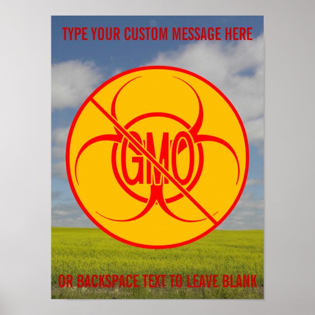 Inga genetiskt modifierade organismer Poster Perso (Framsidan)