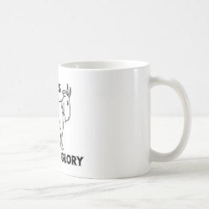 Inga getter ingen härlighet kaffemugg