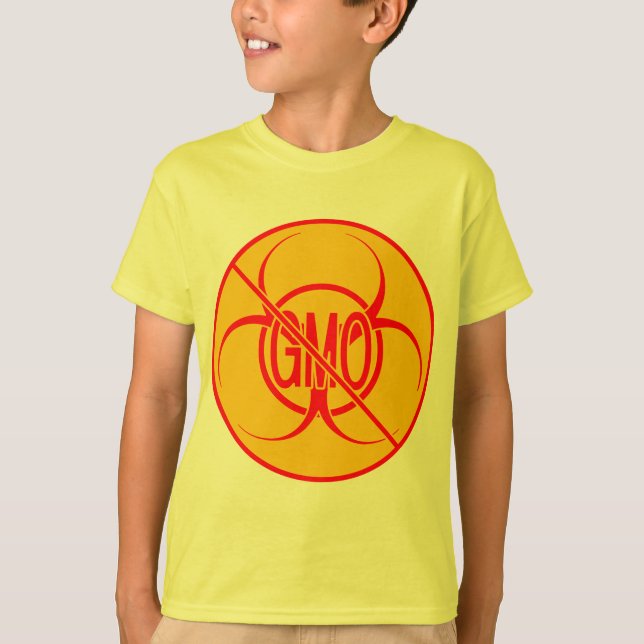 Inga GMO-Barn T-shirt Bio  GMO-shirorier (Framsida)