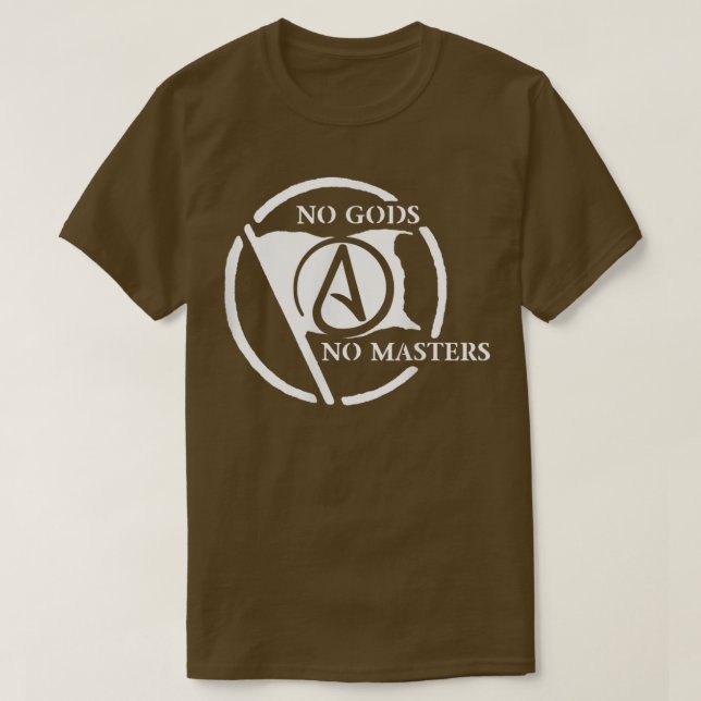 Inga Gods No Masters T Shirt (Design framsida)