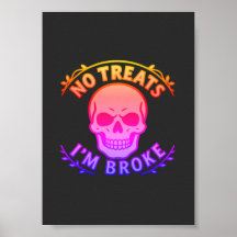 Inga godsaker jag är pank Sarcastic Skalle Hallowe
