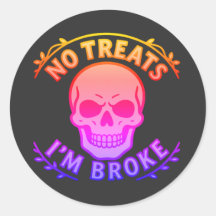 Inga godsaker jag är pank Sarcastic Skalle Hallowe
