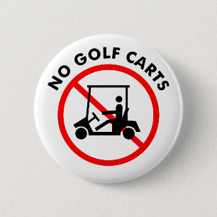 Inga Golfvagnar knäppas Knapp