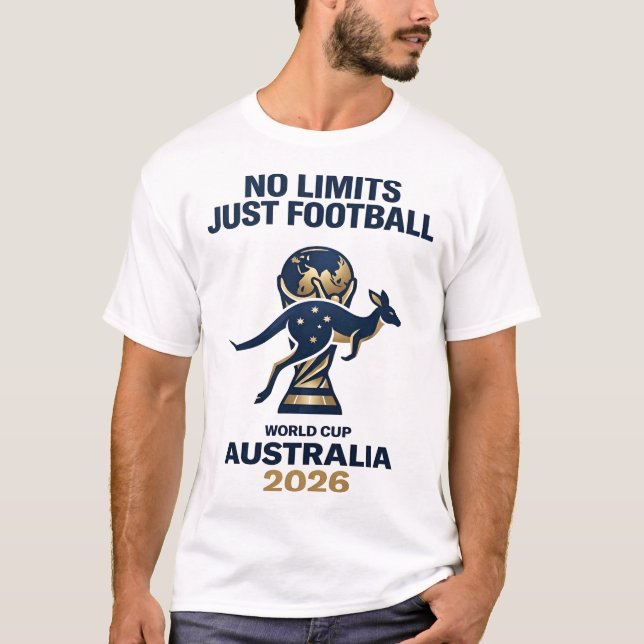 Inga Gränser Bara Fotboll T Shirt (Framsida)