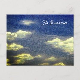 Inga gränser Blå himmel Vykort