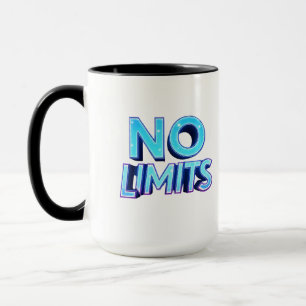 Inga gränser Cyberpunk Streetwear Digital Design Mugg