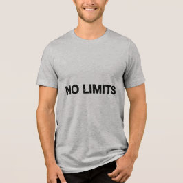 INGA GRÄNSER – Expressiv Caps Lock Typo T-Shirt