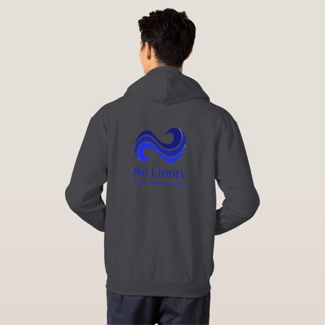 Inga gränser för BIS-hovad sötskjorta Hoodie (Hel baksida)