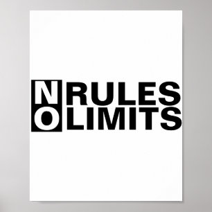 Inga gränser för inspirationsförmåga för Regler Poster