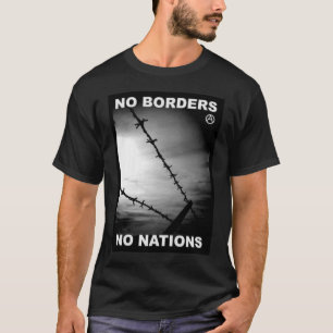 inga gränser ingen nationt-skjorta t-shirt