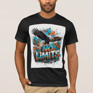 Inga Gränser Örn Grafisk T-Shirt Motiverande Wil