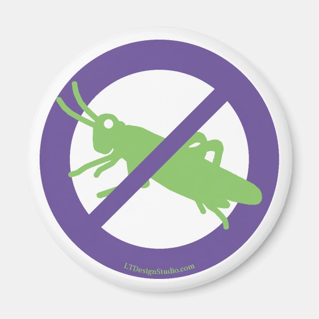 Inga gräshoppor - Magnet (Framsidan)