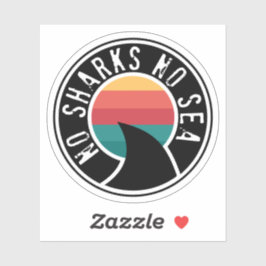 Inga hajar utan hav klistermärken