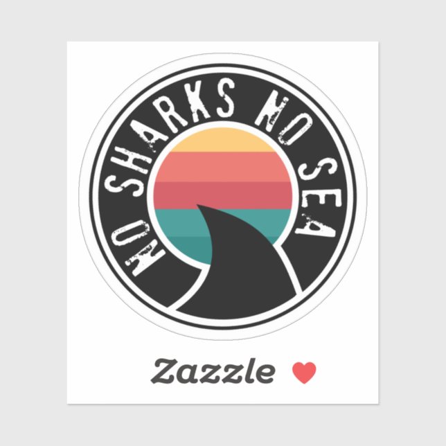 Inga hajar utan hav klistermärken (Ark)