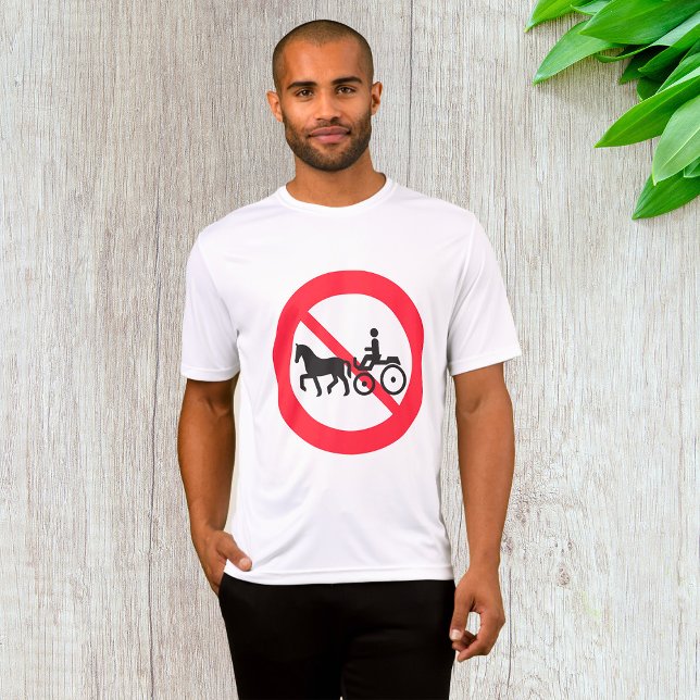Inga hästdragna fordon skylt t shirt (Skapare uppladdad)