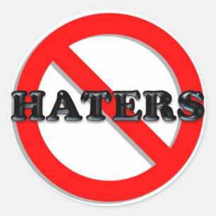 Inga Haters Runt Klistermärke