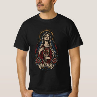 Inga helgon traditionell tatueringsstreetwear t shirt
