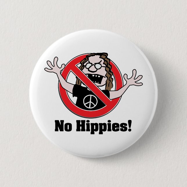 Inga Hippies! Knapp (Framsida)