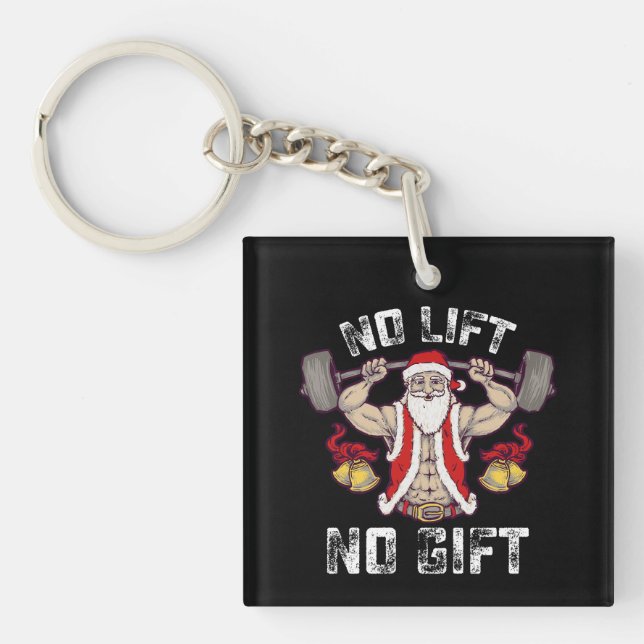 Inga Hiss eller Gift Santa Gym Workout Fitness Chr (Framsidan)
