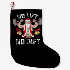 Inga Hiss eller Gift Santa Gym Workout Fitness Chr Liten Julstrumpa