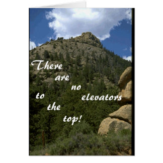 Inga hissar hälsningskort