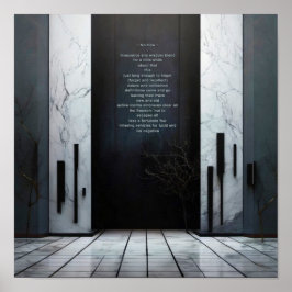 INGA HUR Dikt-filosofi Poster