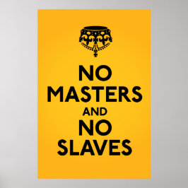 Inga huvudslavar Poster