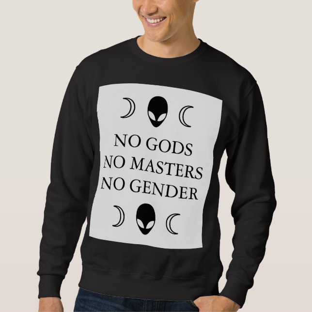 INGA INGA GUDAR STYR INGEN GENDERpullover Lång Ärmad Tröja (Framsida)