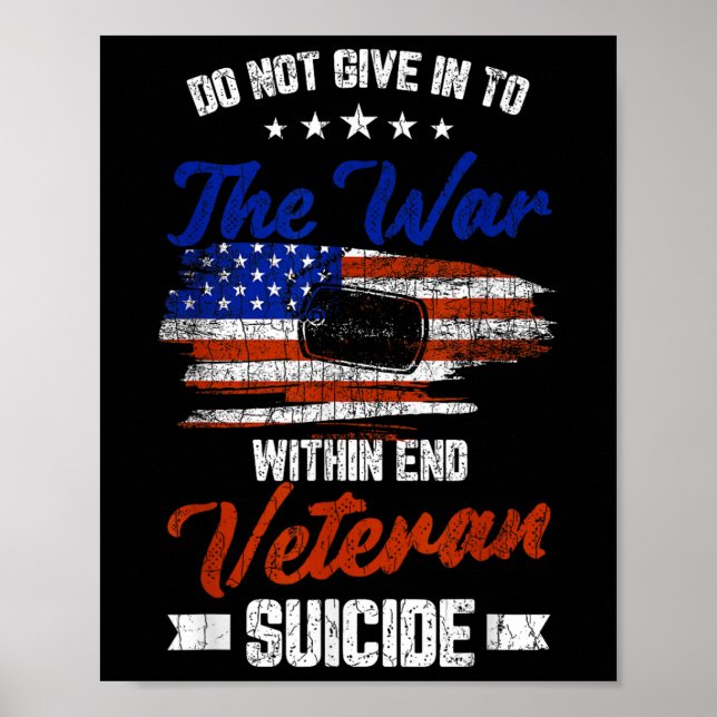 Ingå inte Ge i Krig inom Lycklig-veterandagen Poster (Framsidan)