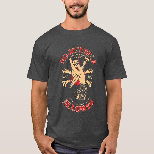 Inga Jezebels tillät Kom Society i Storbritannien T Shirt (Framsida)