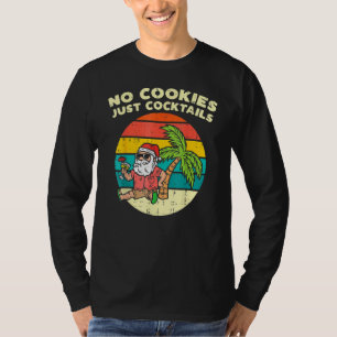 Inga kakor bara cocktails Santa Beach jul i T Shirt