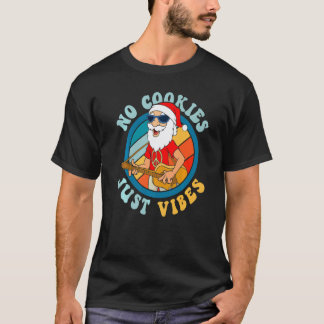 Inga kakor bara vibbar Hippie gitarr jultomte jul T Shirt